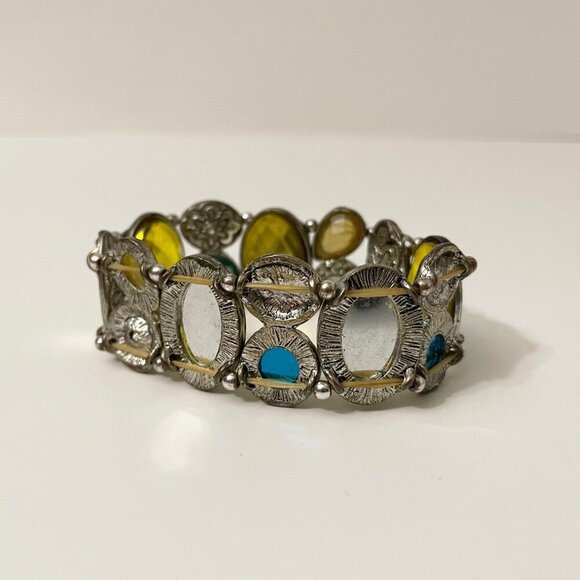 Vintage Elastic Bracelet 8 Inch Long Jewelry - Picture 9 of 16